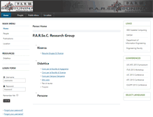Tablet Screenshot of parsec.unina2.it